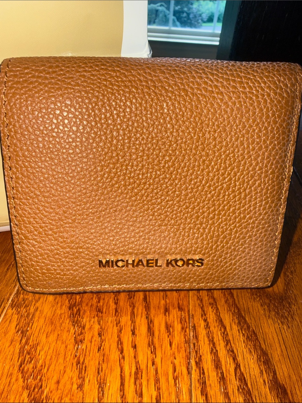 Michael Kors Pebbled Leather Bifold Wallet - Tan